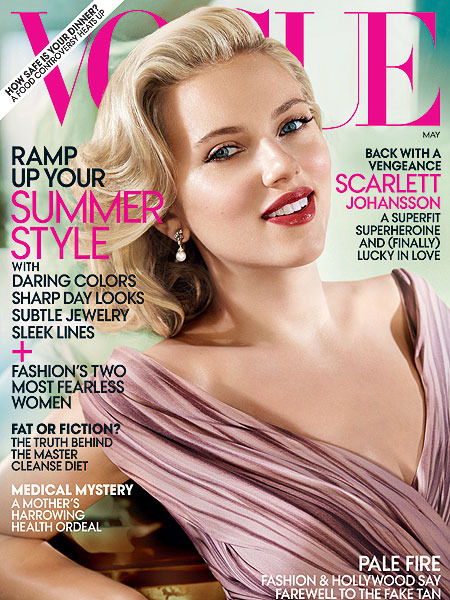'Avengers' Style: Scarlett Johansson Glams It Up in Vogue