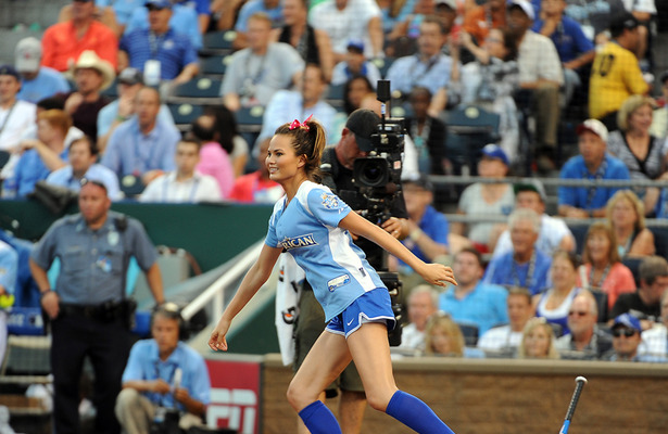Batter Up! Chrissy Teigen Takes a Swing for MLB All-Star Game