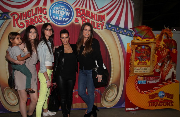Pics! The Kardashians Join the Circus