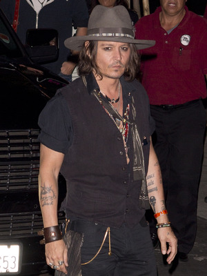Extra Scoop: Single Johnny Depp Steps Out at Aerosmith Concert