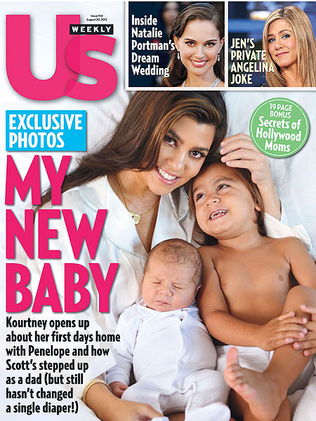 First Pic! Kourtney Kardashian Shows Off Baby Penelope