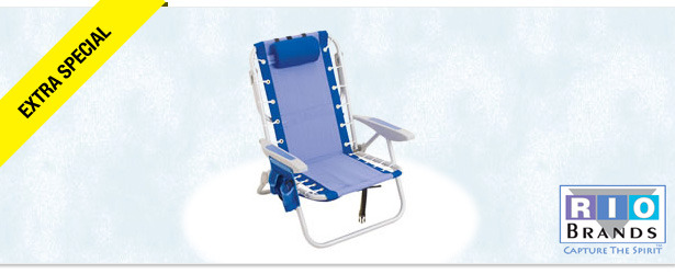 Win It! Rio’s Backpack Beach Chair with Cooler