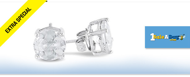 Win It! 2-Carat White Topaz Earrings