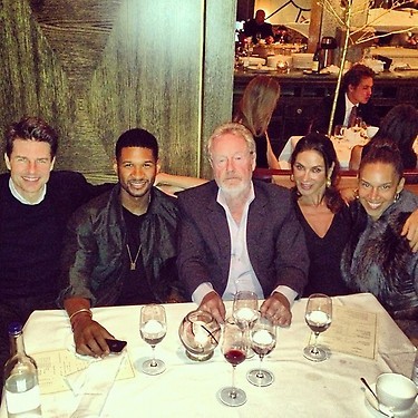 Usher's Birthday Dinner with Tom Cruise and Ridley Scott Explained