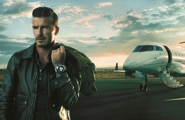 Hot Pics! David Beckham Models New Travel Watch