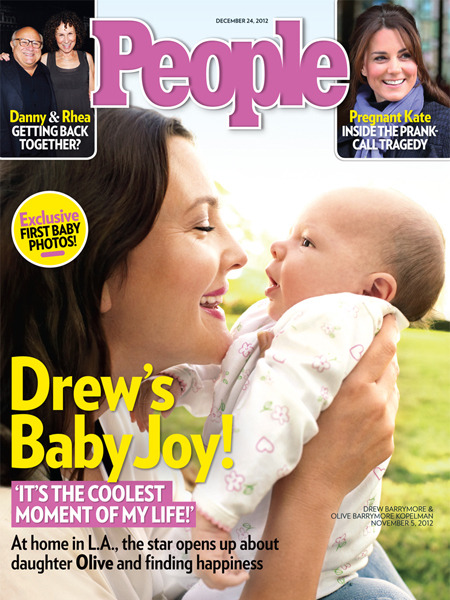 First Pic! Drew Barrymore Debuts Baby Olive