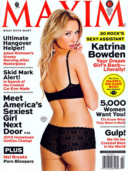 Pic! '30 Rock's' Katrina Bowden Strips for Cheeky Maxim Cover