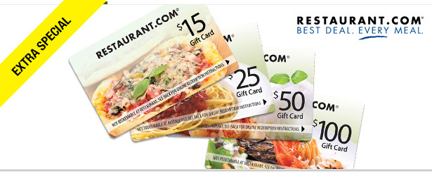 Win It! A $100 Gift Card to Restaurant.com