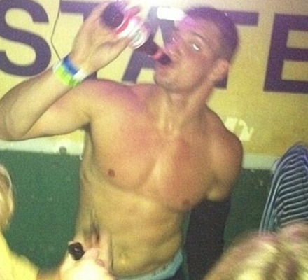 Rob Gronkowski Hits LSU Party Scene Shirtless