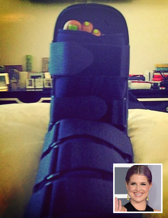 Kelly Osbourne Sprains Ankle to Avoid Falling Into Public Toilet
