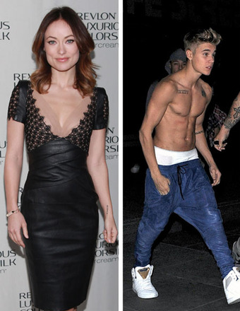 Celebri-Feud: Olivia Wilde Scolds Shirtless Justin Bieber via Twitter