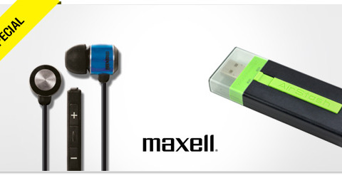 Win It! Maxell AirStash Wireless Storage and Earbuds with Mic & Remote