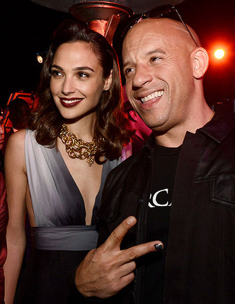 Gal Gadot and Vin Diesel attended the after party for the "Fast & Furious 6" premiere.