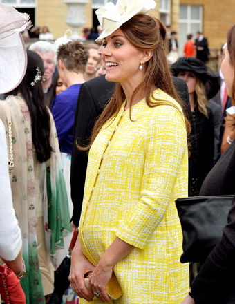Kate Middleton attended a garden party at Buckingham Palace on Wednesday.