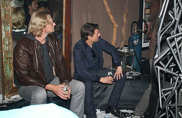 Tom Cruise Checks Out Son Connor’s DJ Skills