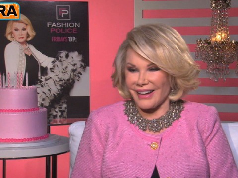 Joan Rivers on Turning 80: 'Celebrating It with My 80th Face'
