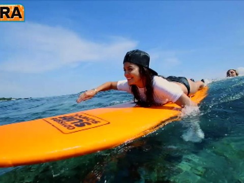 Video! Vanessa Hudgens and Ashley Greene Go Surfing