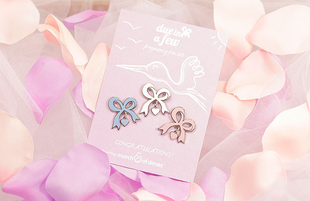 Are You Pregnant? Wear the 'Due in a Few' Pin!