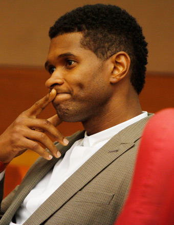 Usher Wins Custody Battle, Gives Tameka a Hug