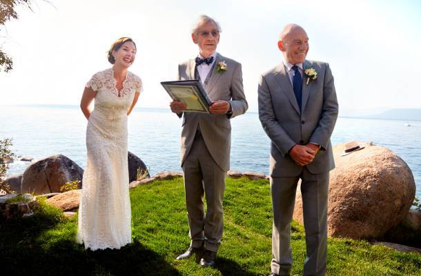 Pic! Sir Patrick Stewart Celebrates His Nuptials