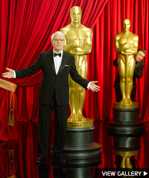 Photos of Alec Baldwin and Steve Martin for the Oscars
