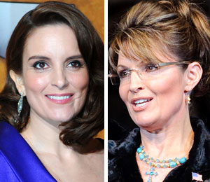 Getty Images/Extra composite Tina Fey as Sarah Palin SNL