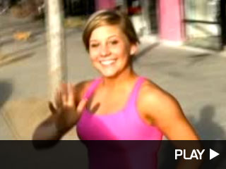 INFphoto Shawn Johnson smiles and continues to rehearse