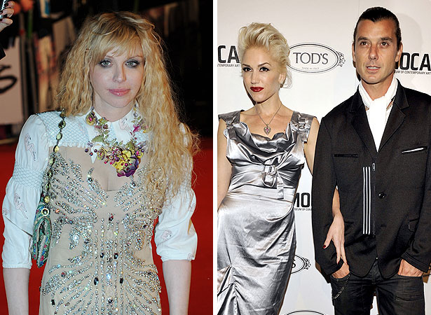 Getty Images gavin rossdale, gwen stefani and courtney love