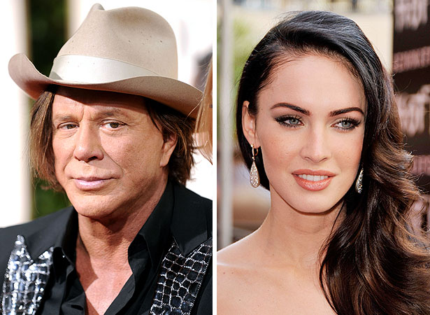 Getty Images mickey rourke and megan fox
