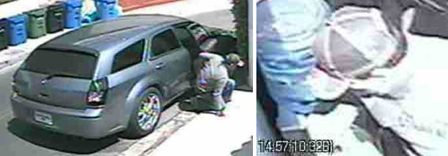 LAPD Getaway car and man who attempted to break into Lindsay Lohan's home
