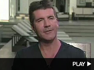Simon Cowell in his Beverly Hills mansion