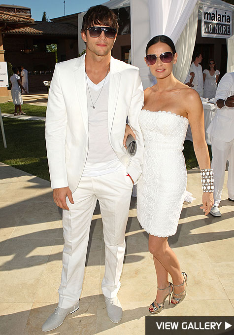 ashton kutcher and demi moore celebrate july 4