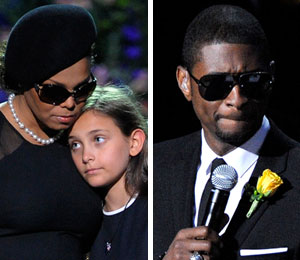 Getty Images/Extra composite Memorable Moments from the Jackson Memorial