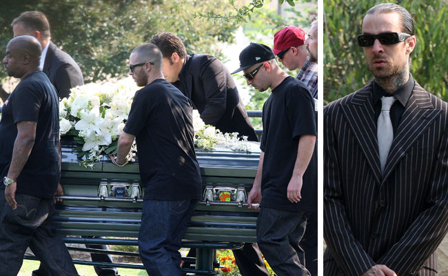 Getty Images/Extra composite DJ AM funeral in L.A.