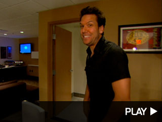 Dane Cook backstage