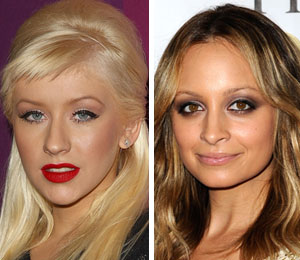Getty Images/Extra composite Christina Aguilera and Nicole Richie will both host parties in Las Vegas for New Year's
