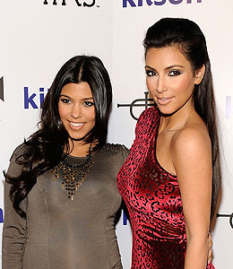 Getty Images kim kardashian kourtney kardashian