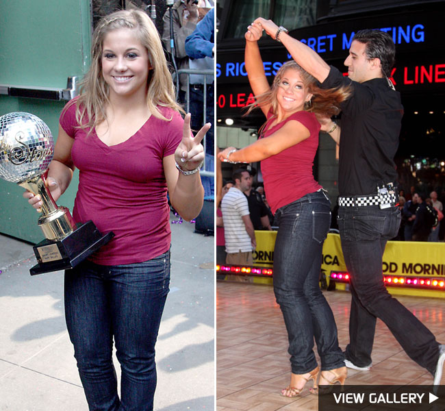 Dancing with the Stars winners Mark Ballas and Shawn Johnson