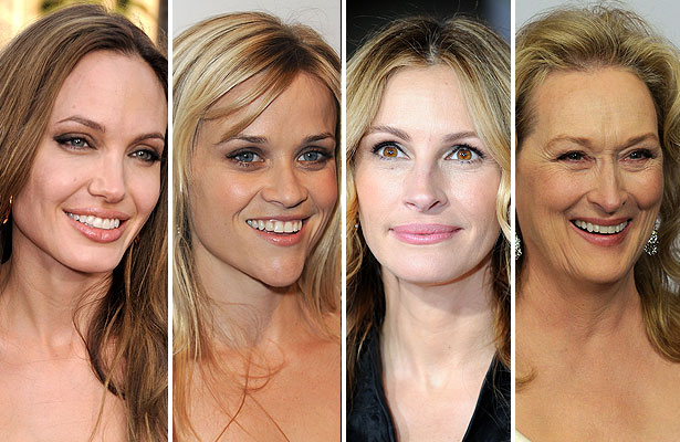 Getty Images angelina jolie, reese witherspoon, julia roberts and meryl streep